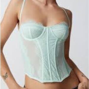 Urban Outfitters Out from Under Mint Green Corset size Medium